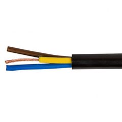 Καλώδιο εύκαμπτο 3x1mm μαύρο με το μέτρο