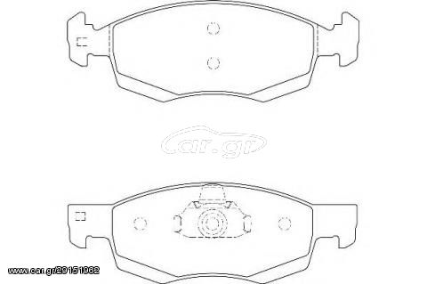 ΣΕΤ ΤΑΚΑΚΙΑ ΕΜΠΡΟΣ FRONT BRAKE PADS 6001549803 DACIA  LOGAN LOGAN EXPRESS SANDERO 1.5 DCI HIGH QUALITY PART 