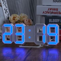 Επιτραπέζιο/Επιτοίχιο Ψηφιακό 3D LED Ρολόι Ξυπνητήρι Digital LED Wall Clock