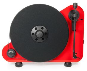 PRO-JECT VT-E R BT (Red Gloss) + Phono + ORTOFON OM 5E