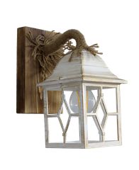 Φωτιστικό τοίχου ROPE-WOOD R-710AP WHITE-BRONZE Heronia 30-0060