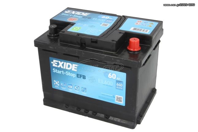 ΜΠΑΤΑΡΙΑ EXIDE 60Ah/640A START&STOP EFB FIAT-LANCIA-ALFA ROMEO