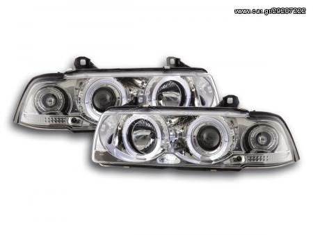 2 X FK - ΜΠΡΟΣΤΙΝΑ ΦΑΝΑΡΙΑ ΣΕΤ  - headlight BMW serie 3 Coupe type E36 Yr. 92-98 chrome