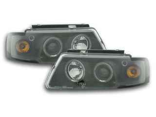 2 X FK - ΜΠΡΟΣΤΙΝΑ ΦΑΝΑΡΙΑ ΣΕΤ  - Angel Eyes headlights VW Passat type 3B Yr. 97-00 black