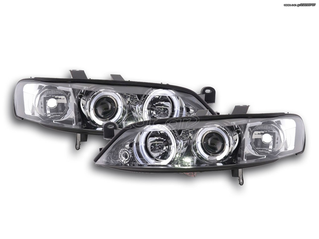 2 X FK - ΜΠΡΟΣΤΙΝΑ ΦΑΝΑΡΙΑ ΣΕΤ  - headlight Opel Vectra B Yr: 99-02 chrome