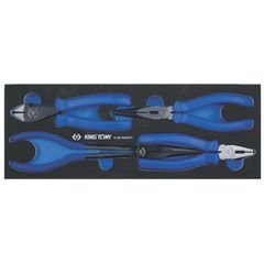 9-40104GPV Σετ Μυτοτσιμπιδα, Πένσα και Κόφτης 4 Τεμάχια - ΣΕΤ - KING ΤΩΝΥ (#9-40104GPV)