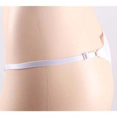Plus Size Embroidered Floral G-String White-thumb-3