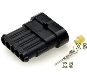Superseal 1,5mm Θηλυκή 5 Θέσεων ΚΙΤ Κωδικός 15409....SoundStreet.....