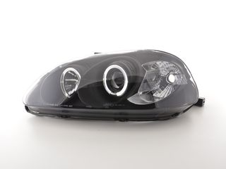2 X FK - ΜΠΡΟΣΤΙΝΑ ΦΑΝΑΡΙΑ ΣΕΤ  - headlight Honda Civic Coupe/Civic 4-door. Yr. 96-98 black