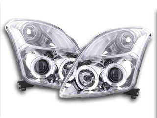 2 X FK - ΜΠΡΟΣΤΙΝΑ ΦΑΝΑΡΙΑ ΣΕΤ  - headlight Suzuki Swift type MZ Yr. 05- chrome