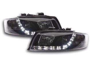 2 X FK - ΜΠΡΟΣΤΙΝΑ ΦΑΝΑΡΙΑ ΣΕΤ  - Daylight headlight Audi A4 type 8E Yr. 01-04 black