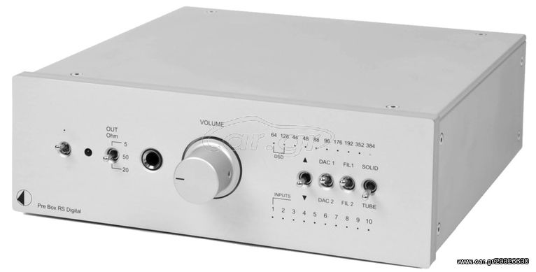 PRO-JECT Pre Box RS Digital High-end pre-amplifier, DAC, Headphone amp (Silver)