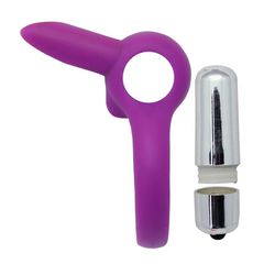 Anello fallico timeless stretchy ring viola-thumb-3