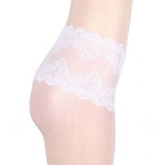 Delicate High Waist Retro Knickers White-thumb-1