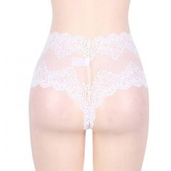 Delicate High Waist Retro Knickers White-thumb-2
