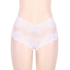 Delicate High Waist Retro Knickers White-thumb-3