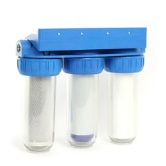 Φίλτρο Κεντρικής Παροχής Τριπλό QWH3 10"-1/2"+Φίλτρα 5μm-thumb-1