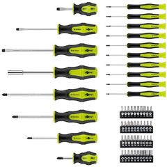 74005 58-piece precision screwdriver case for all conventional screwing and asse 055-1192