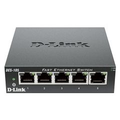 D-LINK DES-105 5-PORT FAST ETHERNET UNMANAGED DESKTOP SWITCH 215-0153