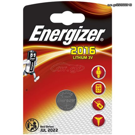 ENERGIZER CR2016 LITHIUM COIN 016-5209