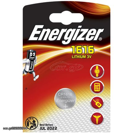 ENERGIZER CR1616 FSB1 LITHIUM COIN 016-5208