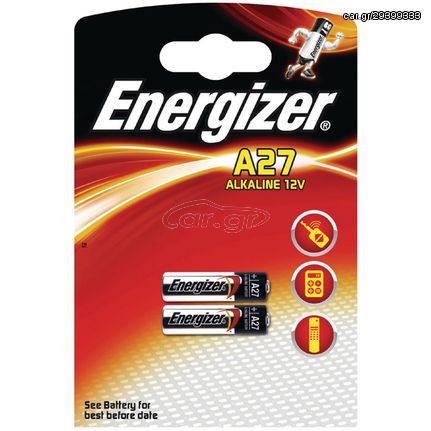 ENERGIZER A27/2ΤΕΜ PHOTO LITHIUM COIN 016-0383 10τμχ