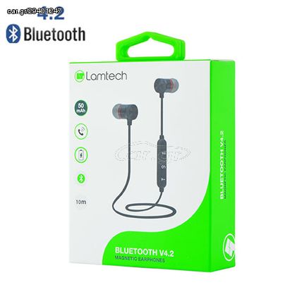 LAMTECH BLUETOOTH V4.2 MAGNETIC EARPHONES LAM020922