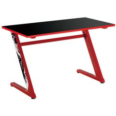 WHITE SHARK GAMING Z-SHAPED DESK FRAME WITH DESKTOP BOARD BLACK RED GD-ZZ-RED