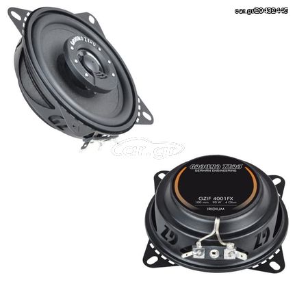 Ground Zero GZIF 4001FX Ζεύγος Ομοαξονικών Ηχείων 4" Flat Ισχύος 90 Watt Max