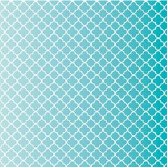 Xαρτόνι Scrapbooking 190gr 30cm x 30cm  teal quatre foil