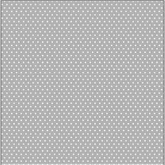 Χαρτόνι scrapbooking 30cm x 30cm Grey Small dots