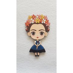 Frida Kahlo #5 εκτύπωση σε ξύλο