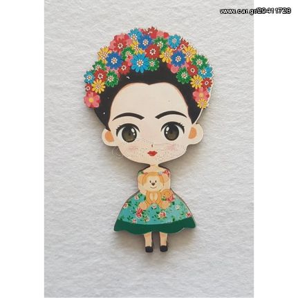 Frida Kahlo #6 εκτύπωση σε ξύλο