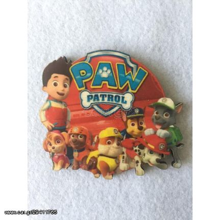 Paw Patrol εκτύπωση σε ξύλο