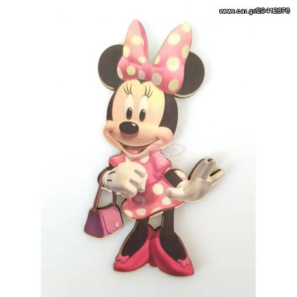 Minnie #13 εκτύπωση σε ξύλο