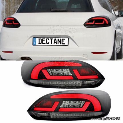 ΦΑΝΑΡΙΑ ΠΙΣΩ LED VW SCIROCCO MK3 III 2008-2013 black/smoke