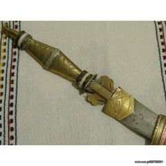 Οθωμανικό ξιφίδιο του 19ου αιωνα 1800-1850 { dagger stunning scabbard jambiya }.