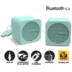 SONIC GEAR BLUETOOTH 5,2 SPEAKERS 2,0 BLUE CUBE MINT BCM