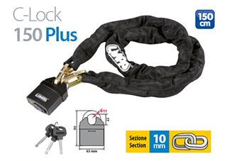 Κλειδαριά Αλυσίδα C-Lock 150 Plus 1,5m Κρίκος 10mm 