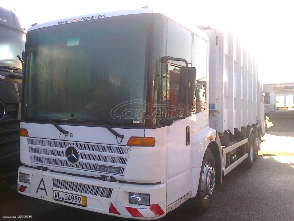 Απορριμματοφόρο Mercedes-Benz 2004 2628 ECONIC  6X2 24+2  ΚΥΒΙΚΑ ΠΡΕΣΣΑ