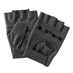 Simoni Racing Γαντια Οδηγου Δερματινα Μαυρα Μισα (M) Vintage Gloves