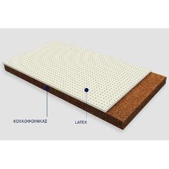 Βρεφικό Στρώμα Ερατώ Cocolatex με κάλυμμα Stretch Antibacterial ΕΩΣ 75-80x140-160cm Greco Strom