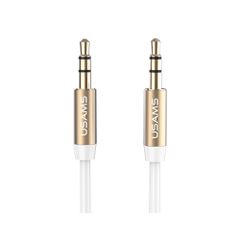 Καλώδιο ήχου 3.5mm USAMS YP-01, AUX, 1m, λευκό