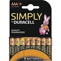 DURACELL SIMPLY AAA - 8 PACK