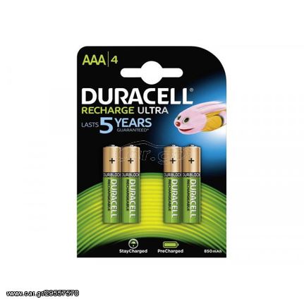 Rechargeable batteries Duracell AAA Micro 850mAh (4 Pcs)