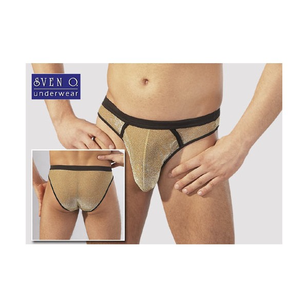Herren Slip Κλασσικό σε Χρυσό-Μαύρο