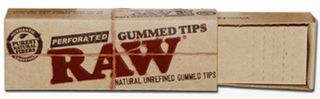 RAW Gummed Tips Τζιβάνα - Διάτρητη με κόλλα