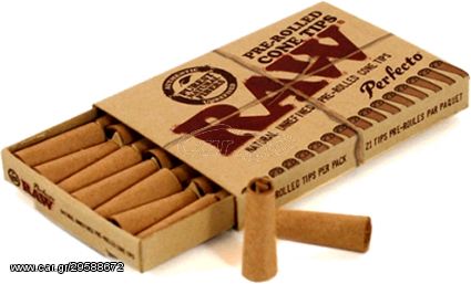 RAW Pre-Rolled Cone Tips Τζιβάνα - Κωνική Προτυλιγμένη