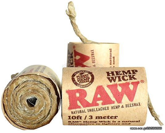 RAW Hemp Wick Φυτίλι - 3 Μέτρα