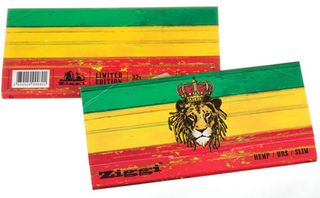 Ziggi URS Χαρτάκια - Rasta Lion - King Size Slim με Τζιβάνες - Limited Edition